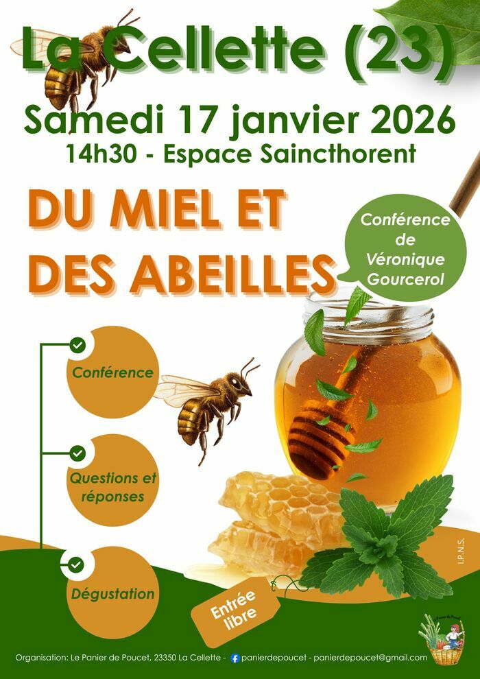 Conférence "Du Miel et des Abeilles" Espace Saincthorent La Cellette
