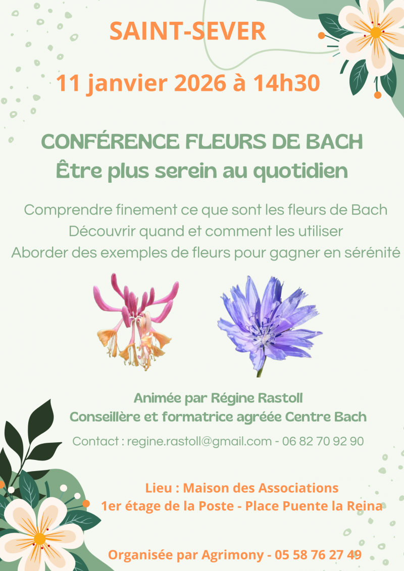 Conférence et débat fleurs de bach