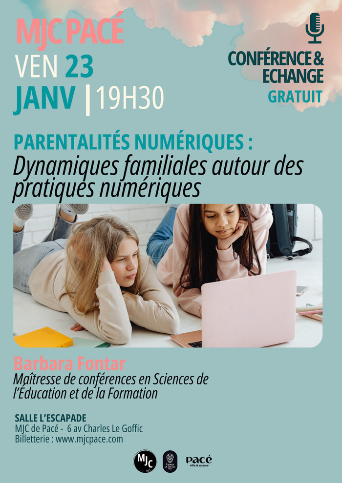 Conférence Parentalité numérique MJC Pacé - Espace Le Goffic Pacé
