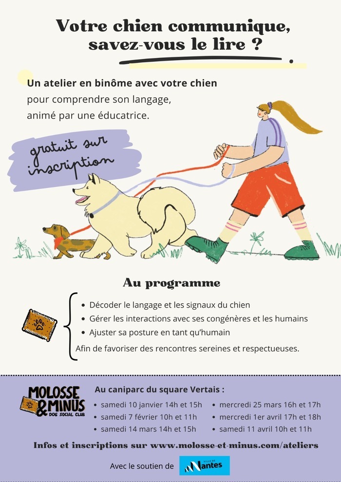 Connaissance du “parler chien” et gestion des interactions Square Vertais