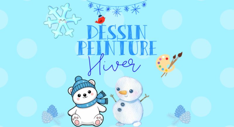 Dessin peinture hiver