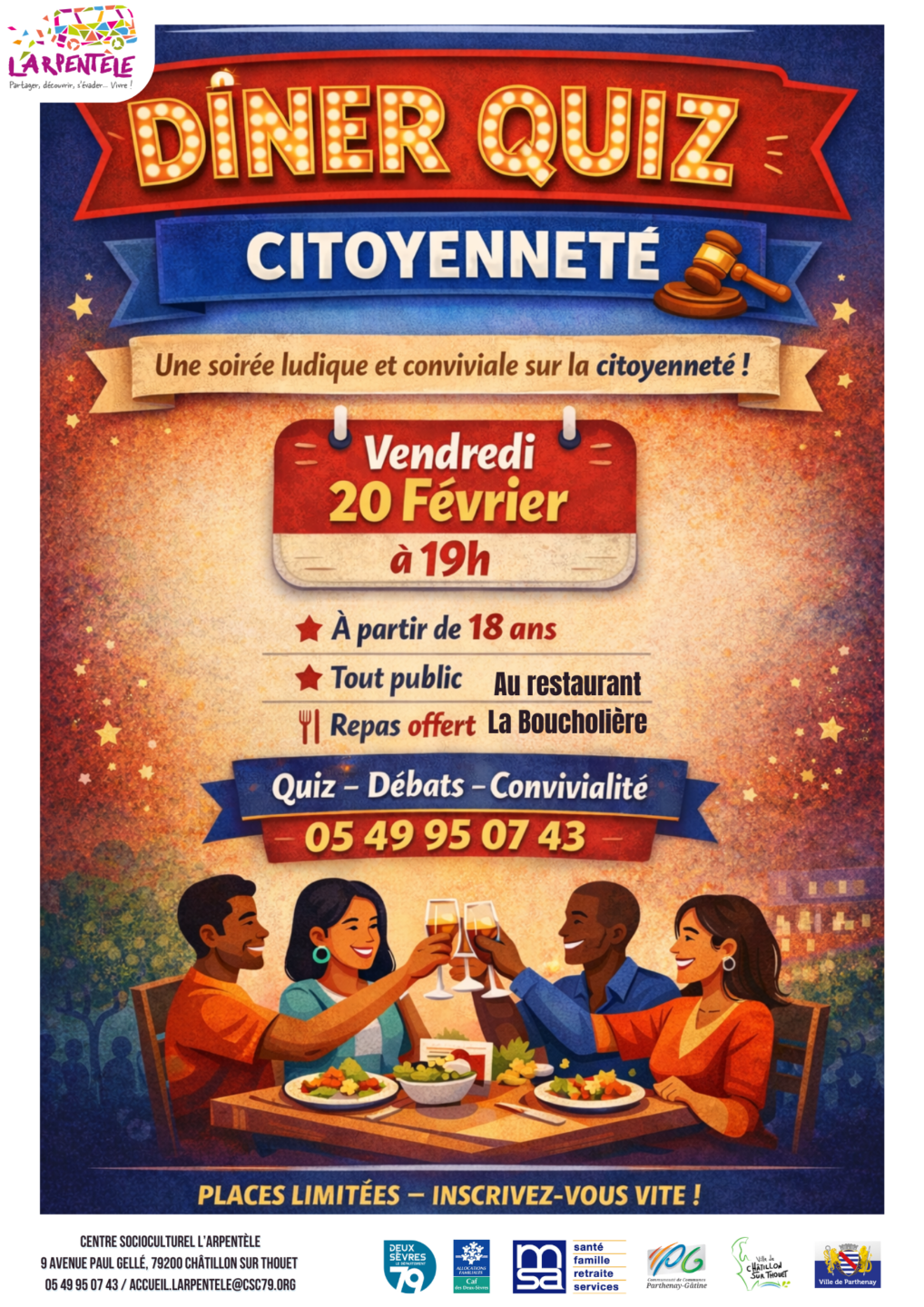 Dîner quiz citoyenneté