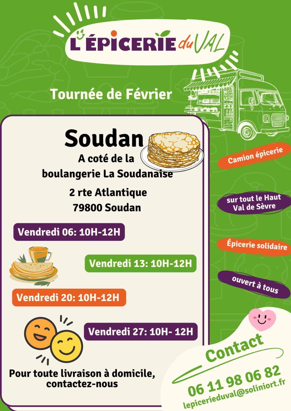 Epicerie du Val tournée de février Soudan