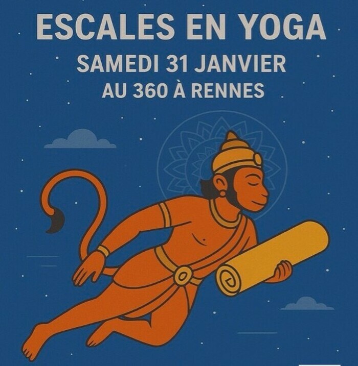 Escales en yoga Maison des associations Rennes Romillé Samedi 31 janvier Escales en yoga Maison des associations Rennes Romillé