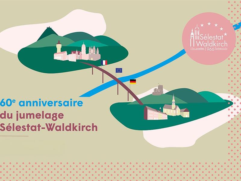 Exposition 60 ans d'amitié franco-allemande jumelage Sélestat Waldkirch