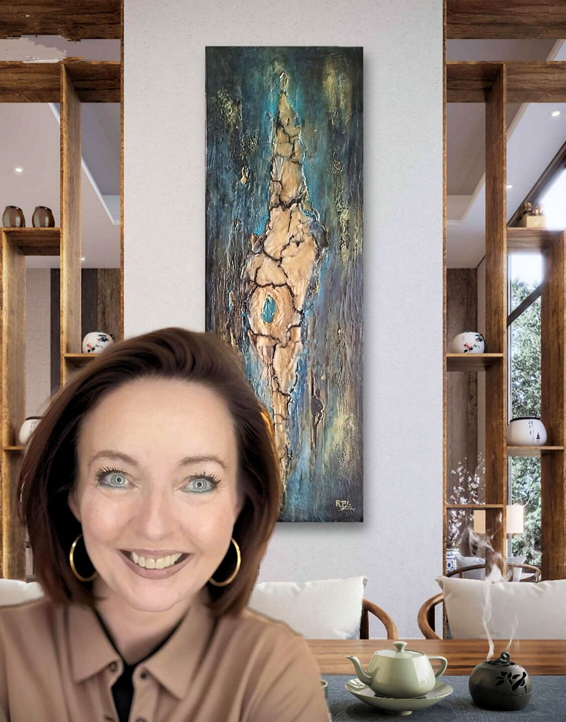 EXPOSITION ARTISTE FONSORBAIS 50 NUANCES DE BLEU