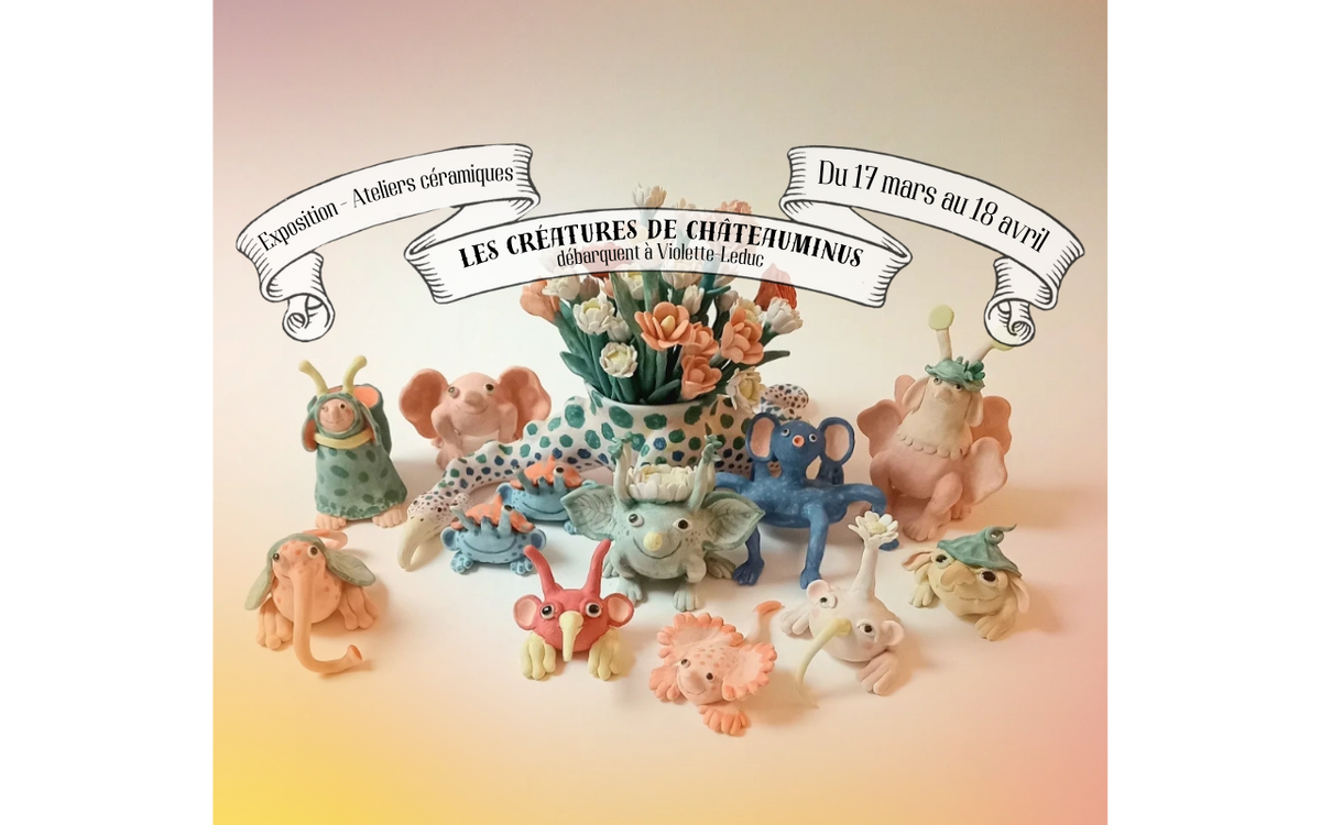 Exposition céramique par Châteauminus Médiathèque Violette Leduc Paris Exposition céramique par Châteauminus Médiathèque Violette Leduc Paris