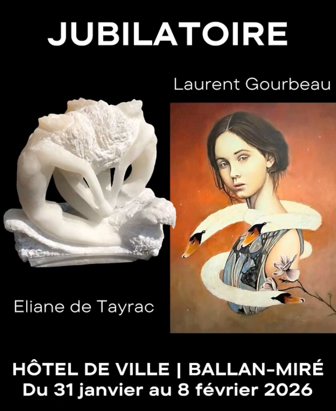 Exposition Jubilatoire Eliane de Tayrac & Laurent Gourbeau
