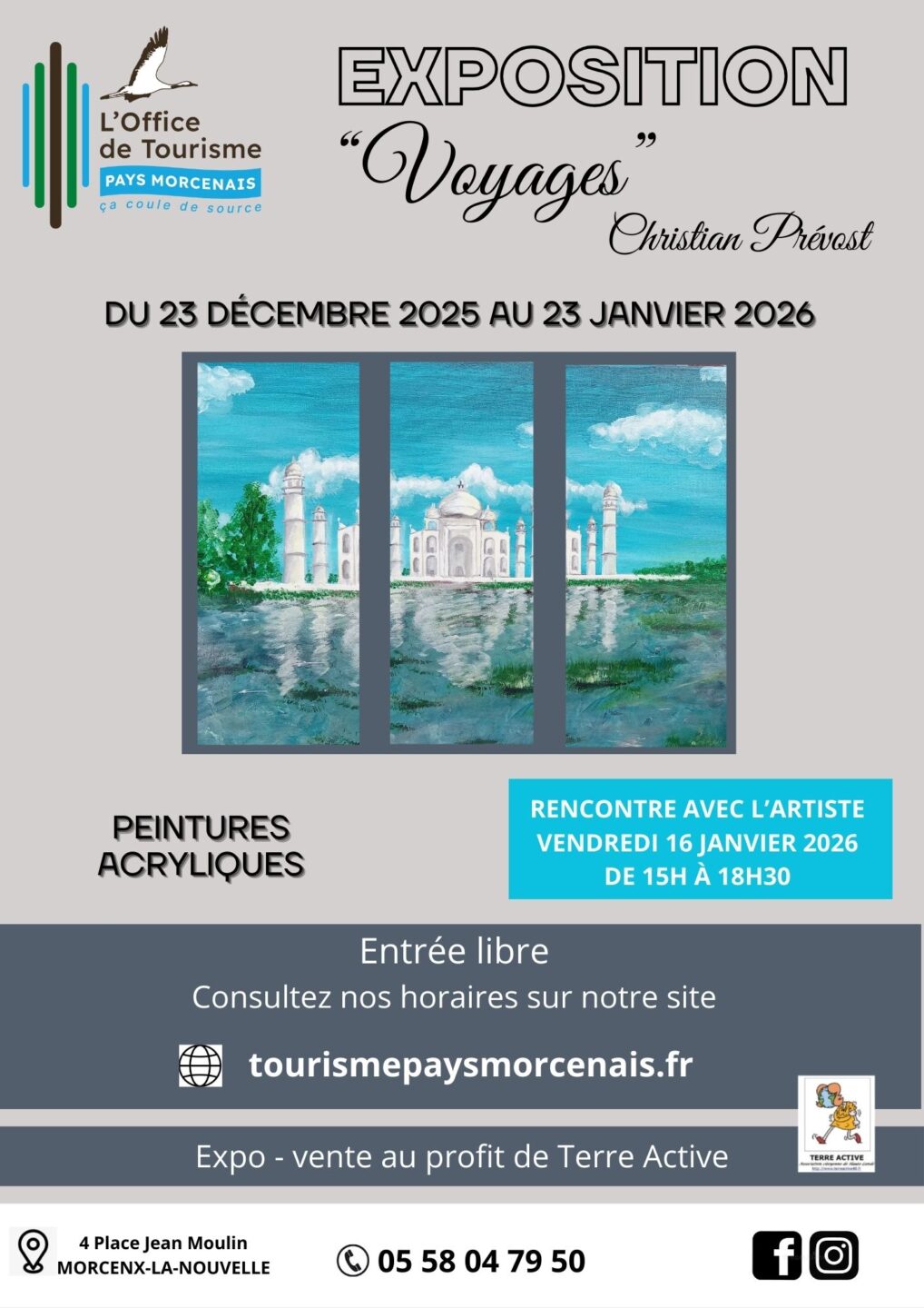 Exposition peintures Voyages