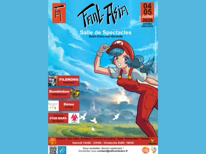 Fantasia festival de manga et de science-fiction Salle des fêtes Saint-Ciers-sur-Gironde 2026-07-04 Fantasia festival de manga et de science-fiction