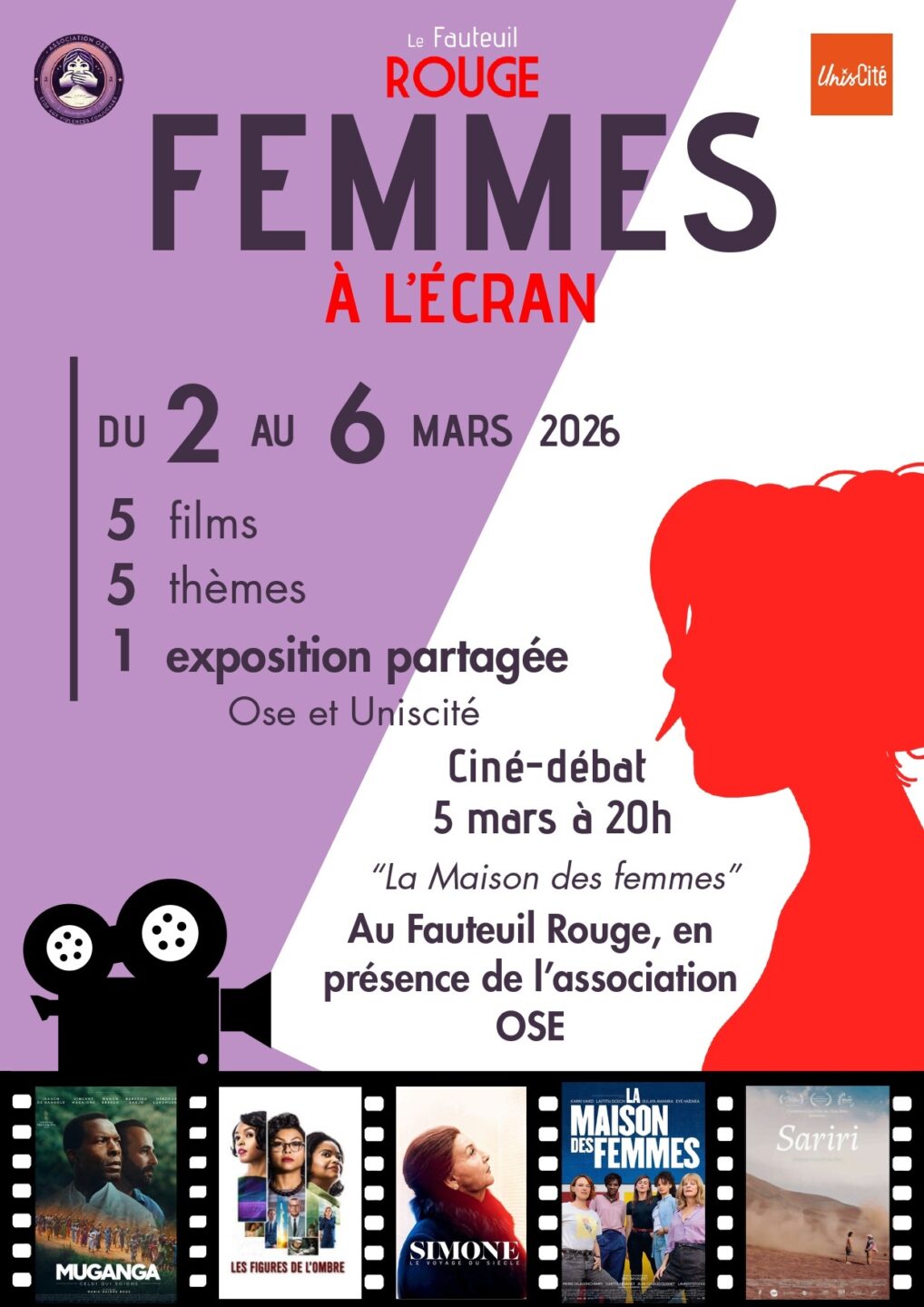 Femmes à l’écran 7 Espace Bocapole Bressuire 2026-03-02 Femmes à l'écran