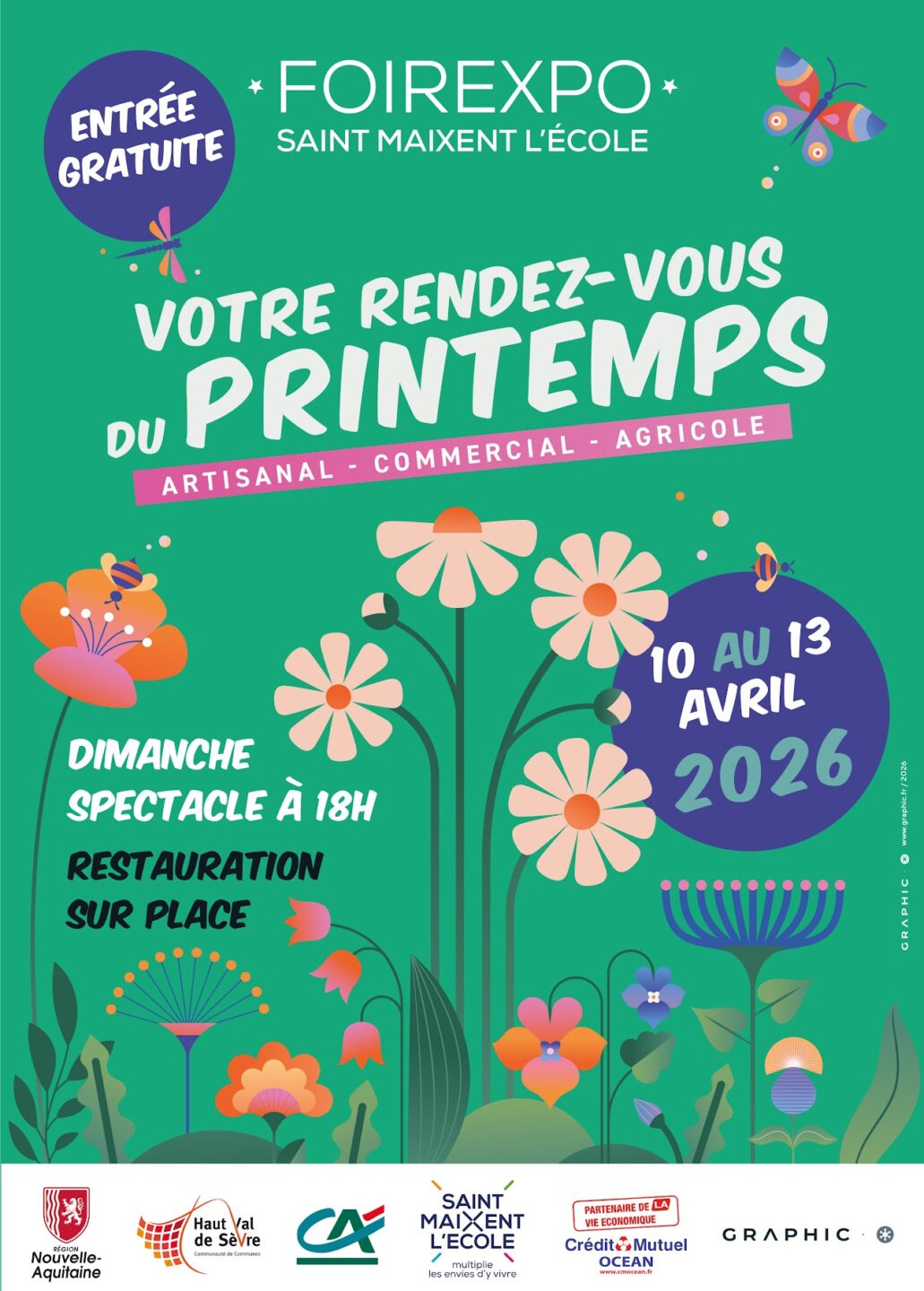 Foire Expo 2026 Place Denfert Saint-Maixent-l’École 2026-04-10 Foire Expo 2026