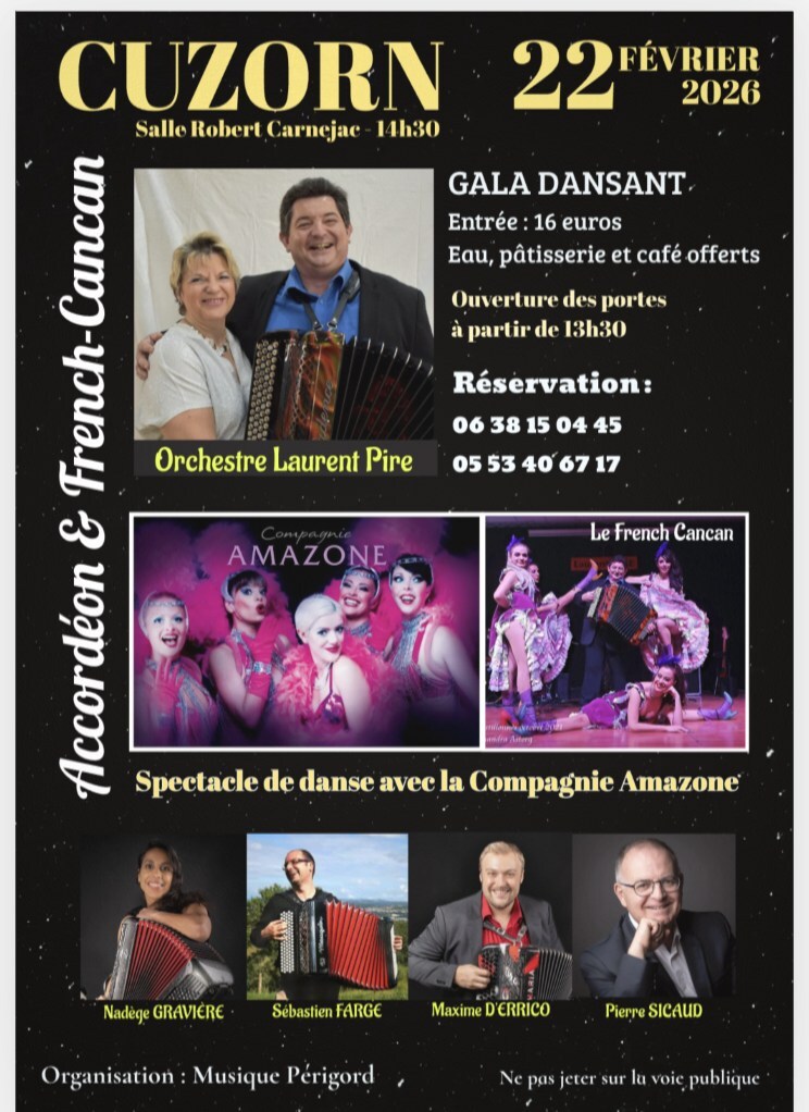 Gala dansant accordéon et French-Cancan