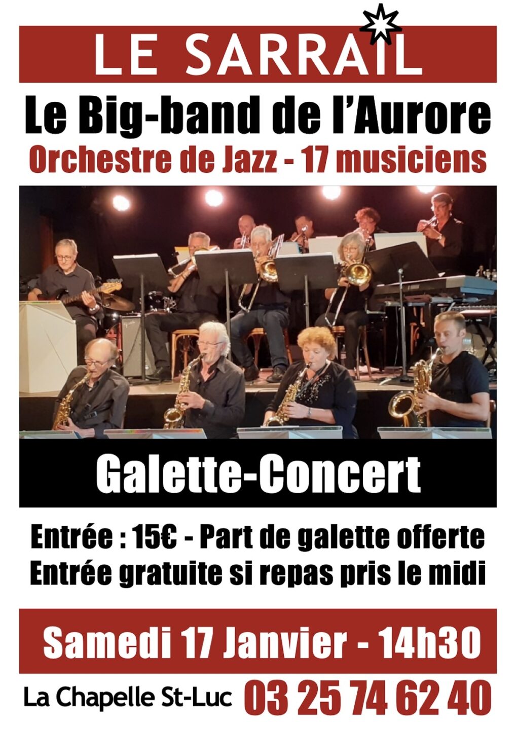 Galette-Concert avec l'orchestre du Big-band de l'Aurore