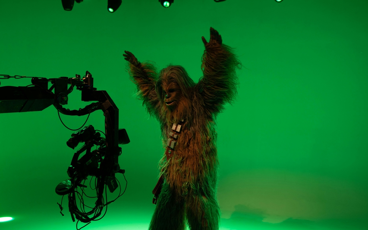 Initiation aux effets spéciaux par l'installation d'un drap vert Bibliothèque du cinéma François Truffaut  Paris