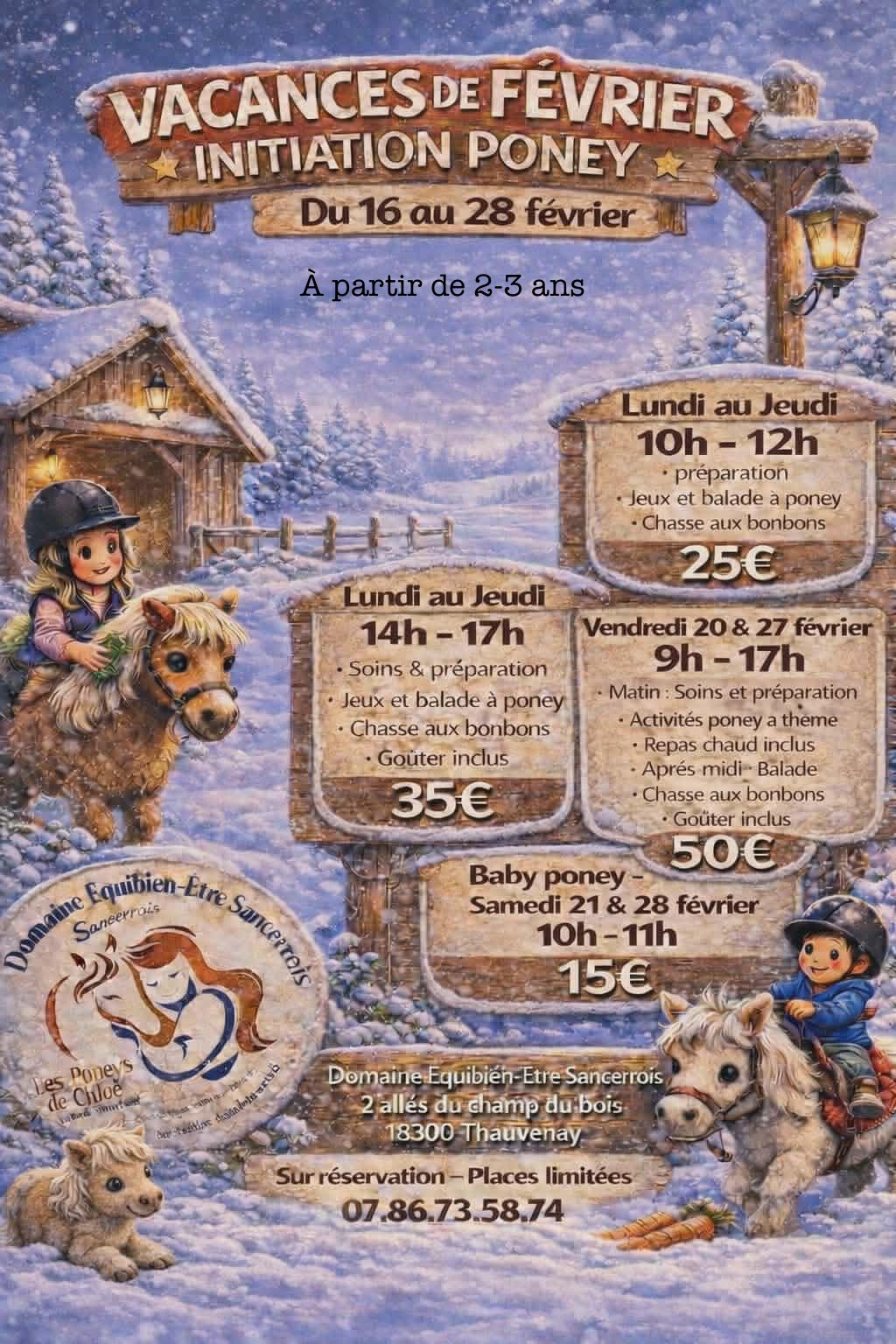 Initiation Poney Vacances de février