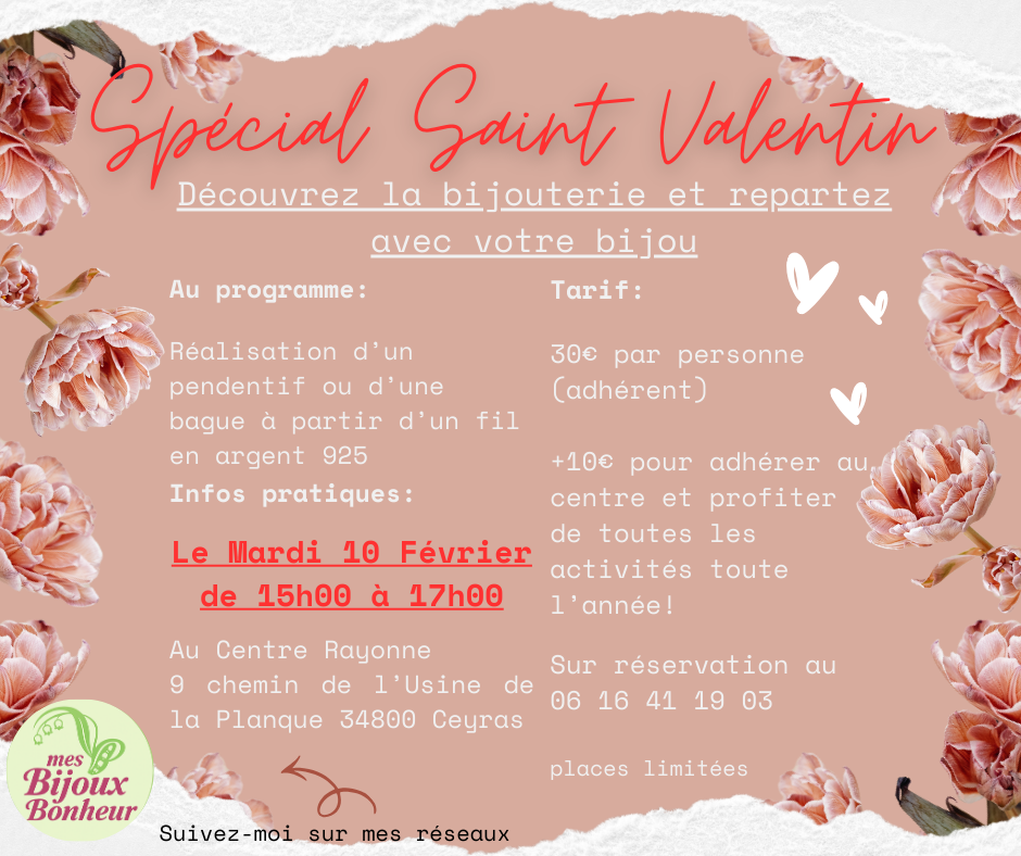 INITIEZ-VOUS À LA BIJOUTERIE ET REPARTEZ AVEC VOTRE BIJOU