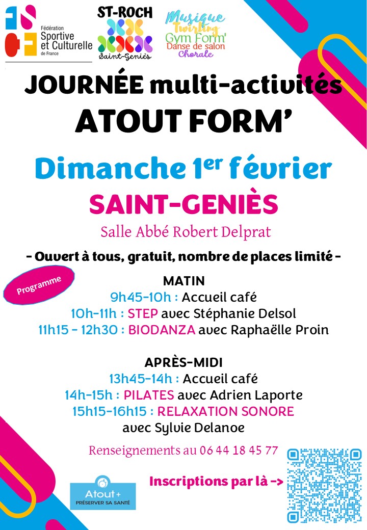 JOURNÉE ATOUT FORM’ Saint-Geniès