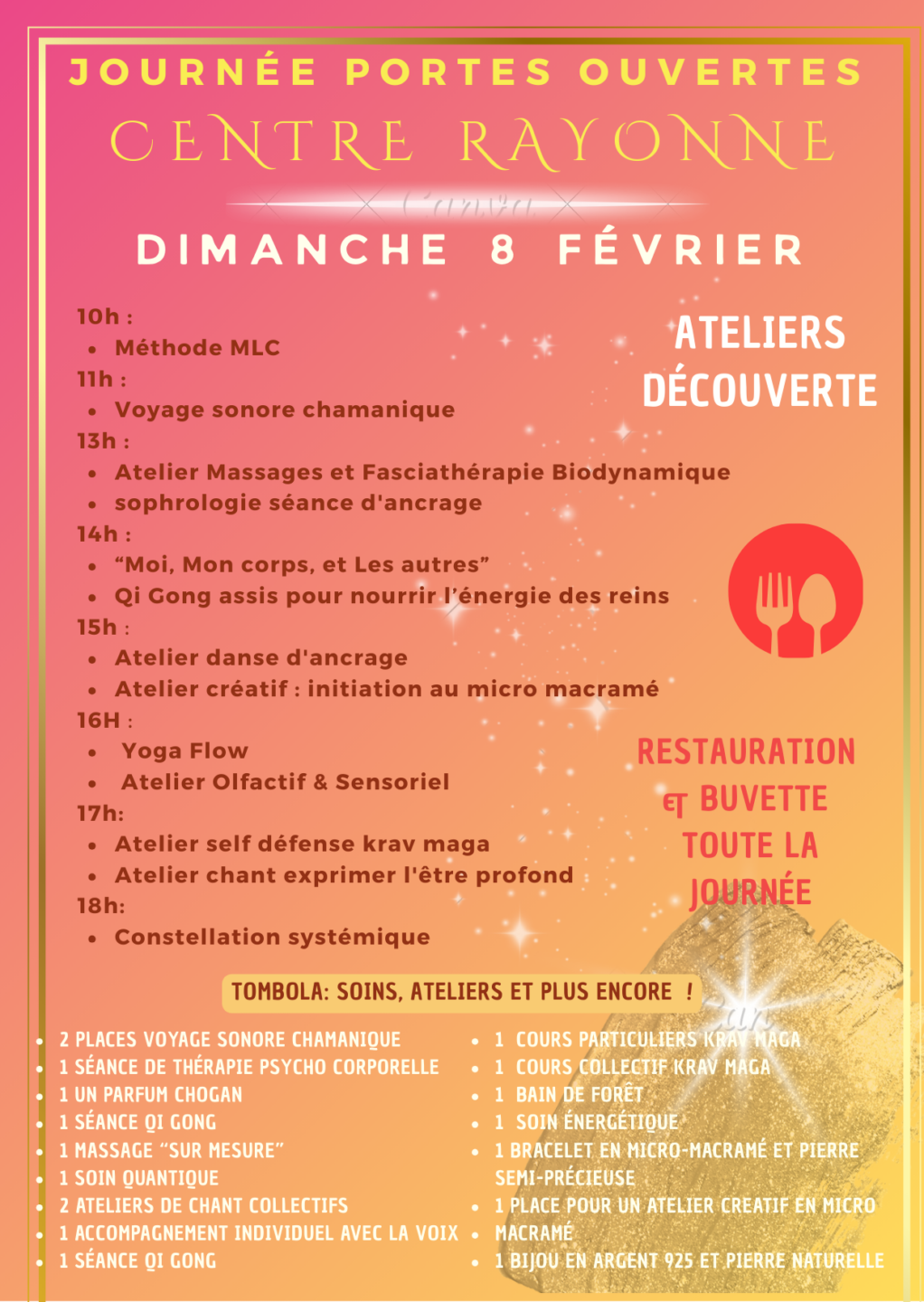 JOURNÉE PORTE OUVERTE DU CENTRE RAYONNE