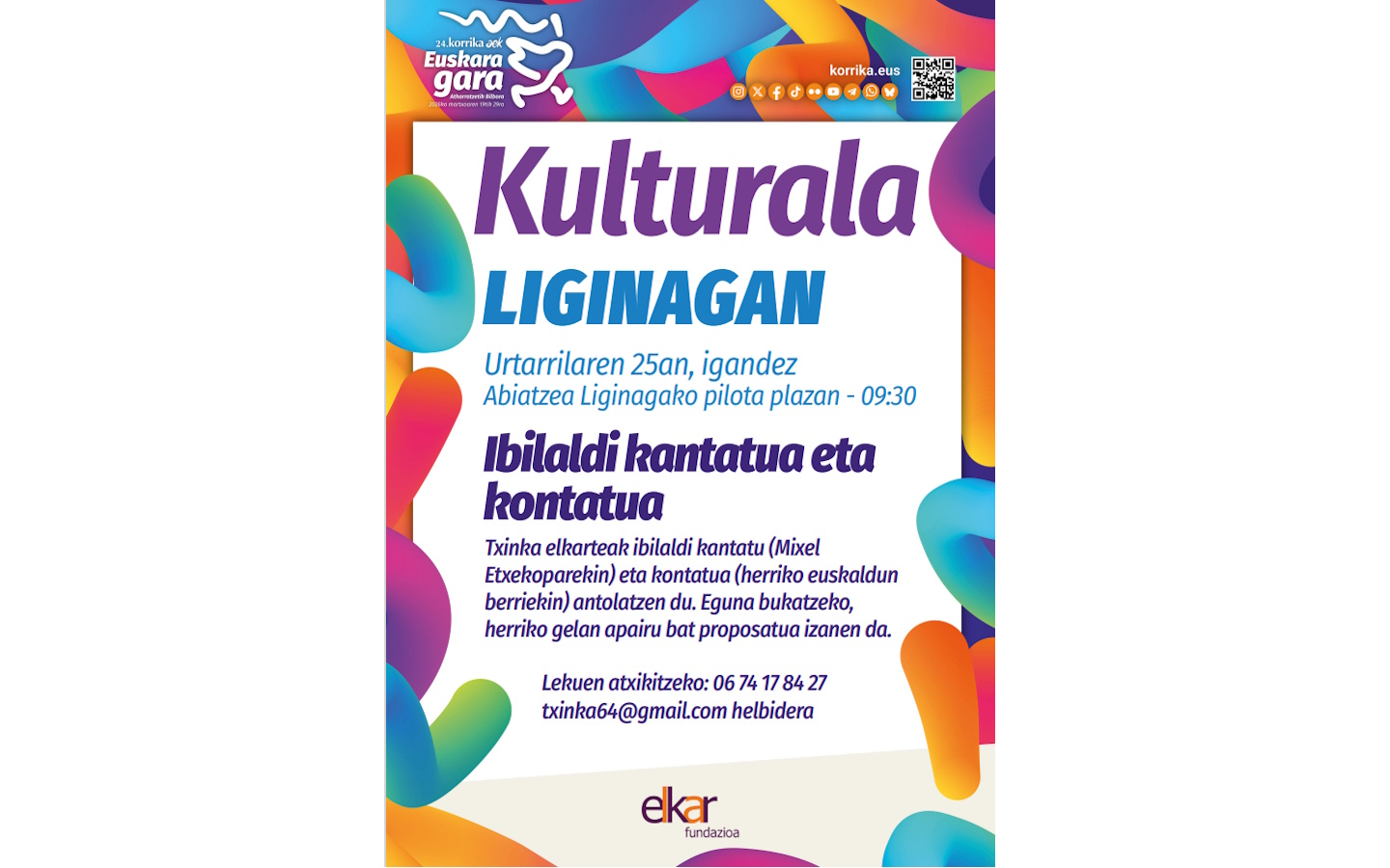 Korrika kültüra balade contée et chantée