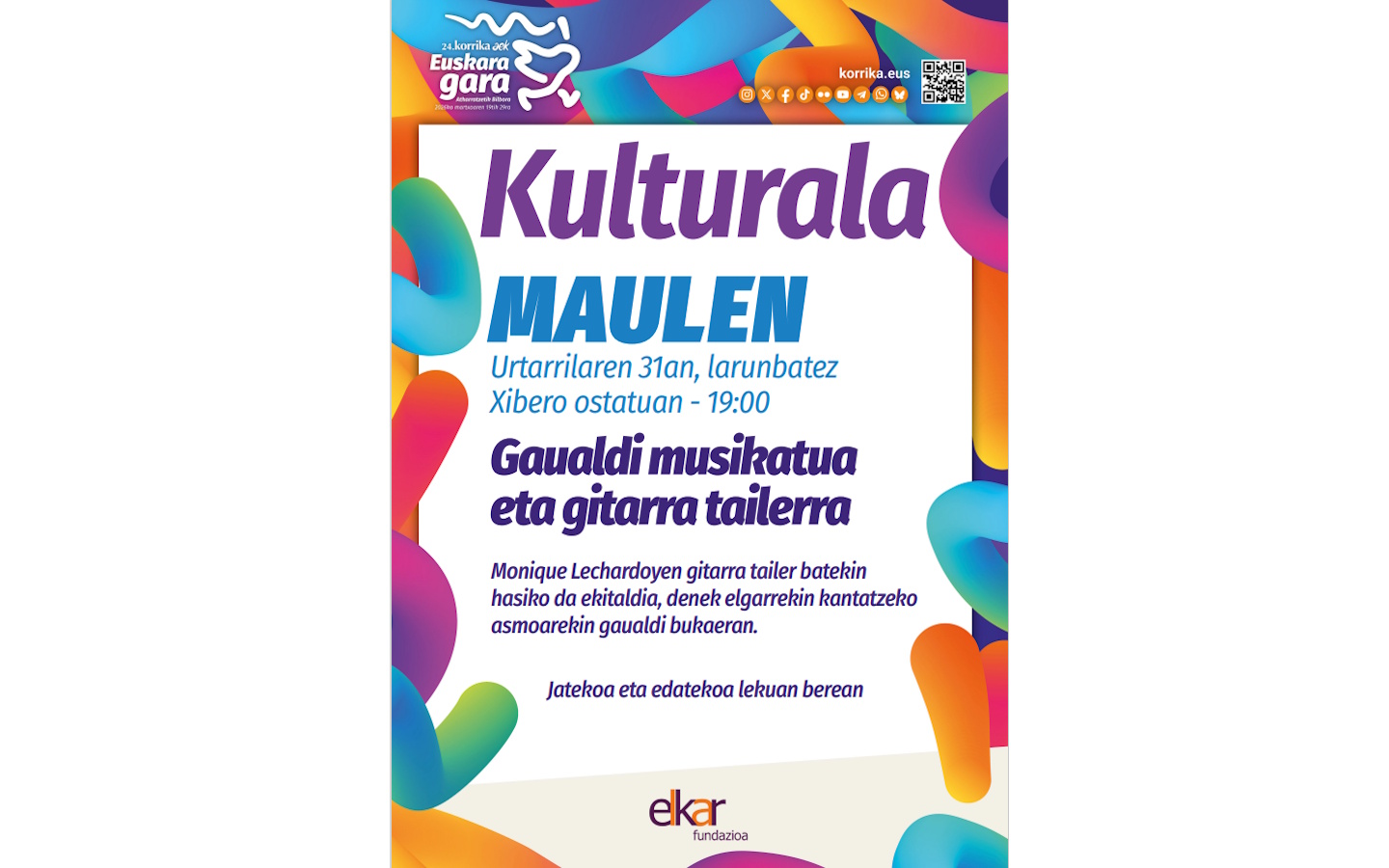 Korrika kültüra soirée musicale