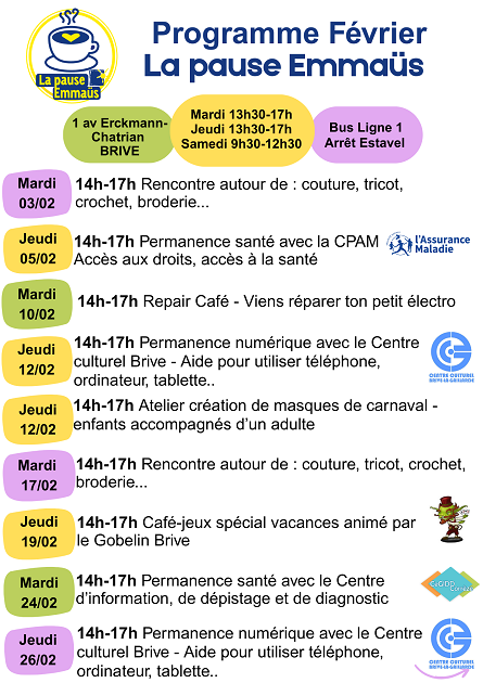 La Pause EMMAÜS Café-jeux avec le Gobelin Brive