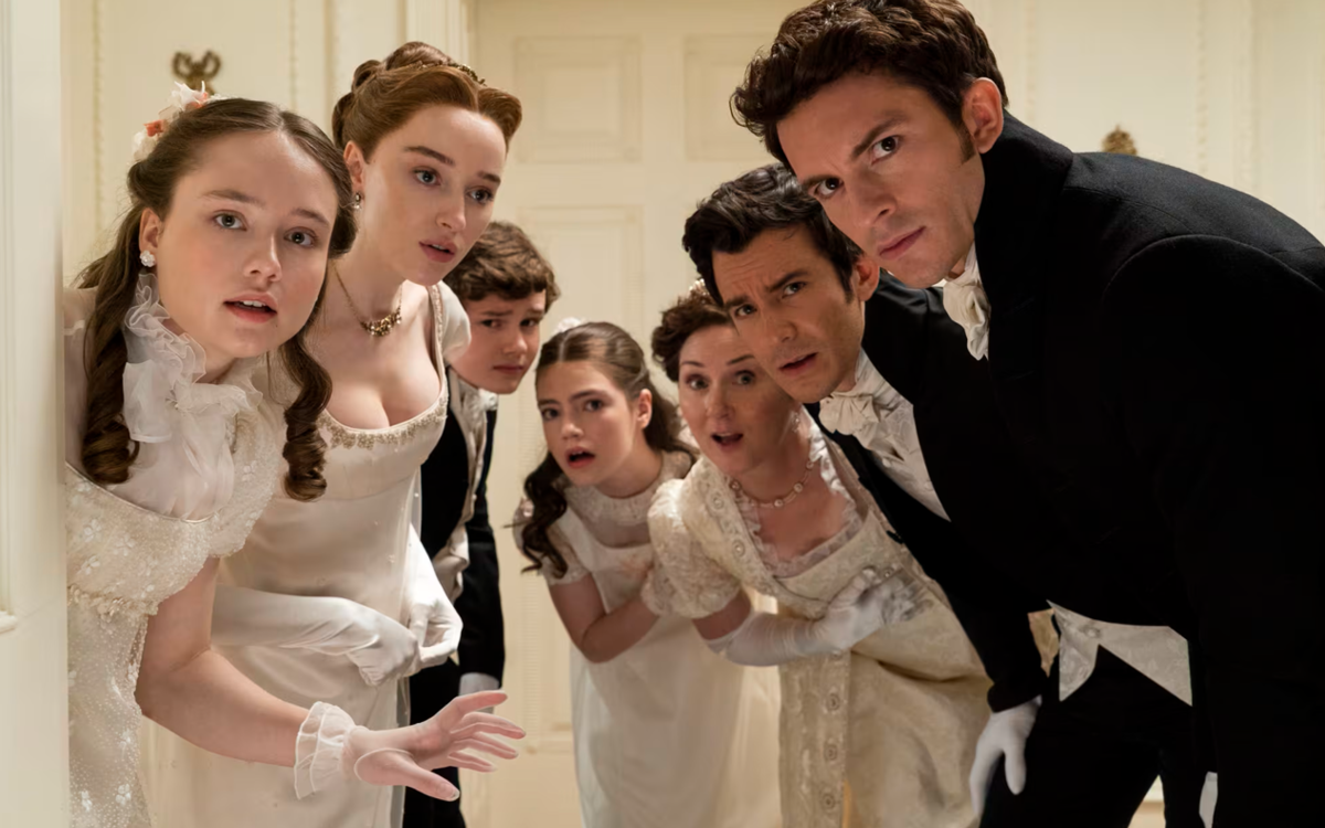 La série « La Chronique de Bridgerton » s'installe au Palais Brongniart Palais Brongniart  Paris