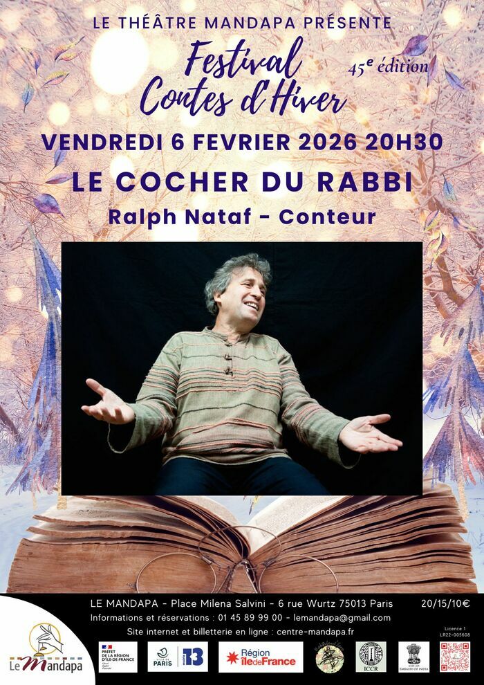Le cocher du Rabbi – Conte oriental Théâtre Mandapa Paris Vendredi 6 février Le cocher du Rabbi - Conte oriental Théâtre Mandapa Paris