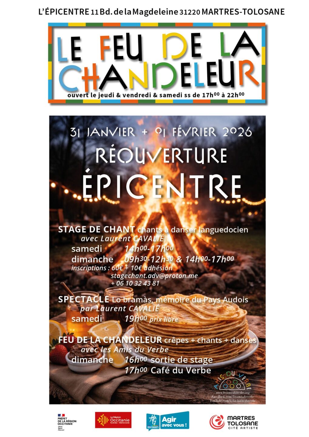 LE FEU DE LA CHANDELEUR RÉOUVERTURE EPICENTRE