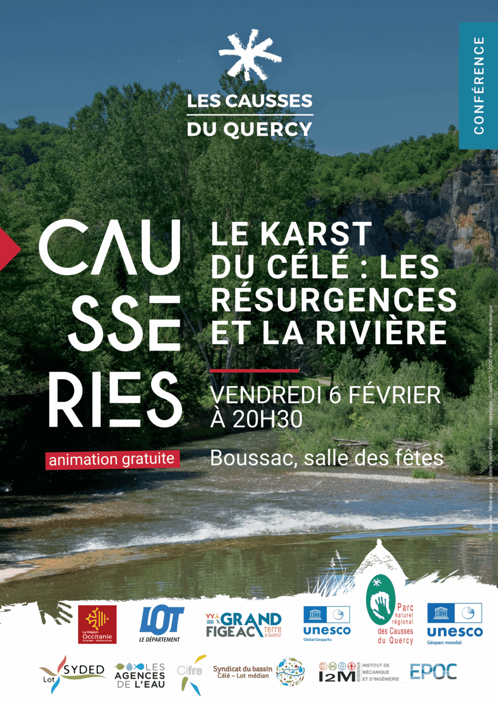 Le karst du Célé les résurgences et la rivière