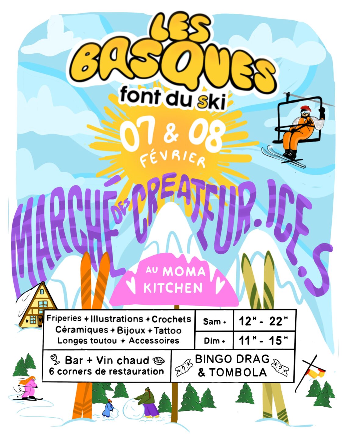 Les basques font du ski