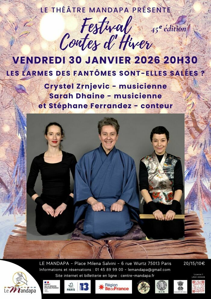 Les larmes des fantômes sont-elles salées ? Conte japonais Théâtre Mandapa Paris