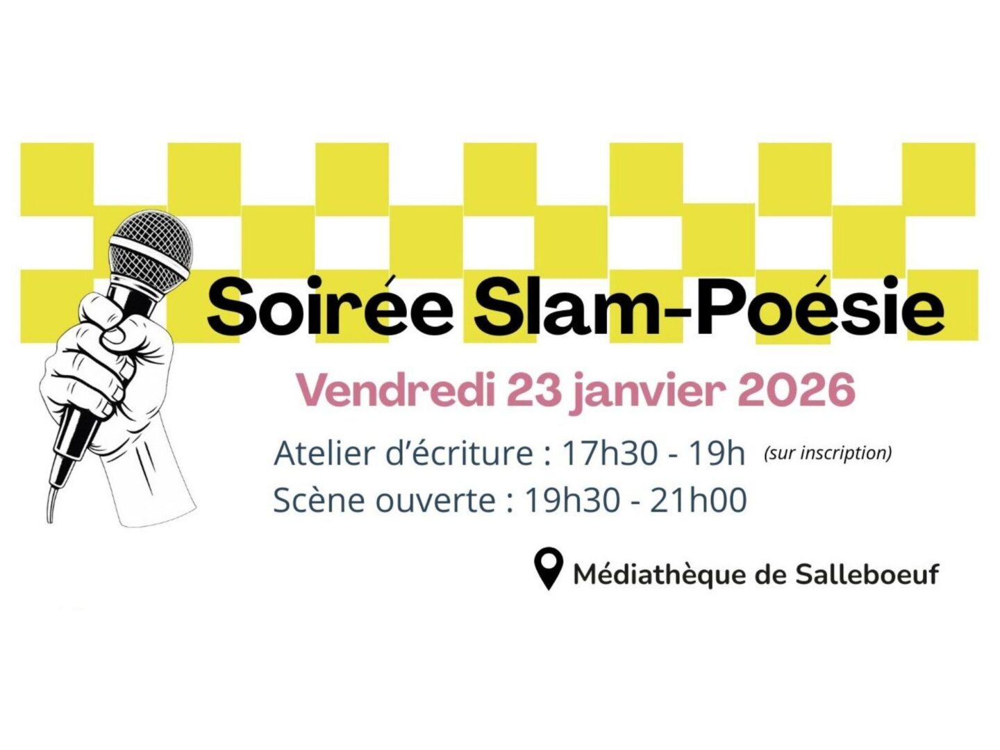 Les Nuits de la lecture soirée slam poésie