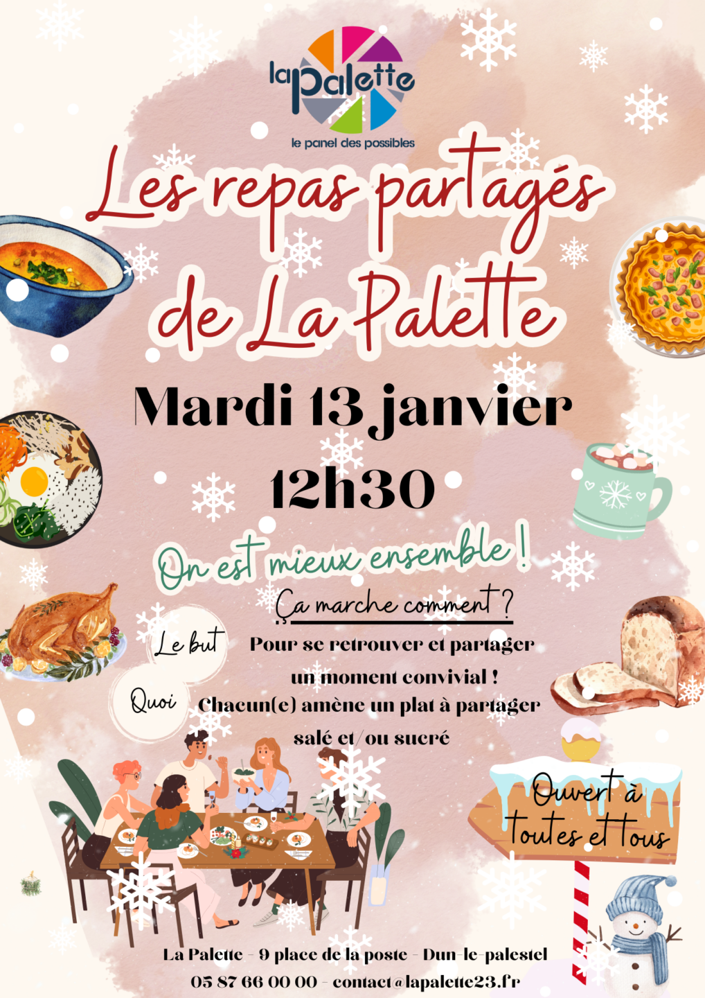 Les repas partagés de La Palette