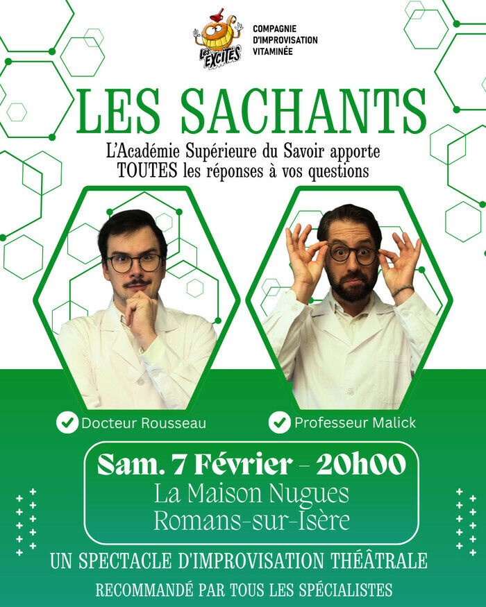 Les Sachants - Spectacle d'impro La Maison Nugues Romans-sur-Isère