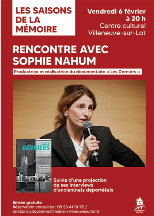 Les saisons de la mémoire Rencontre avec Sophie Nahum