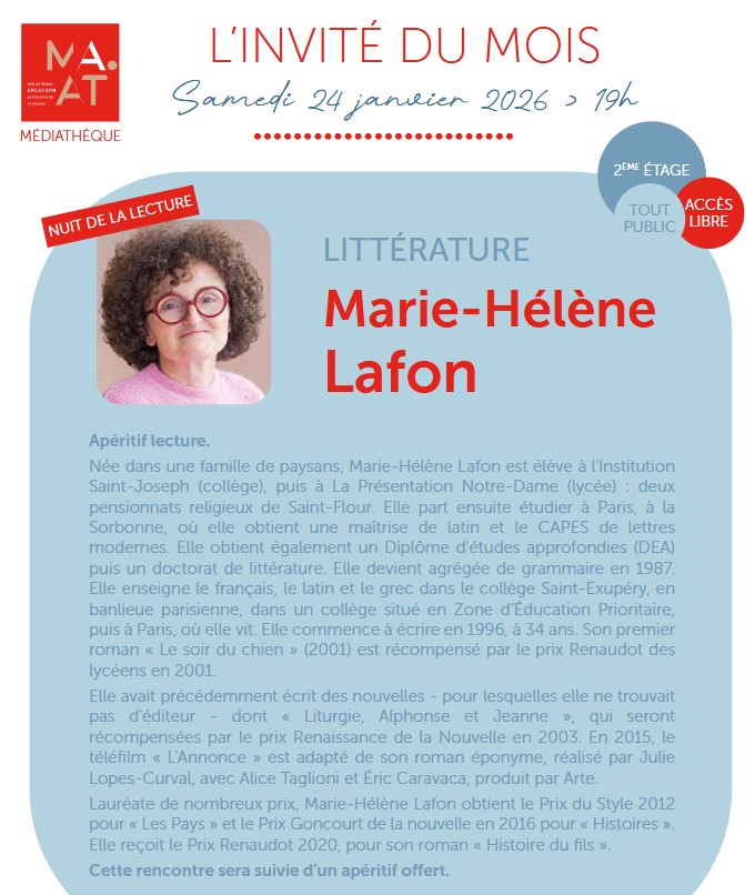 L'invité du mois Marie-Hélène Lafon