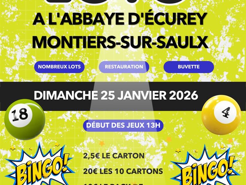 Loto à l'Abbaye d'Ecurey