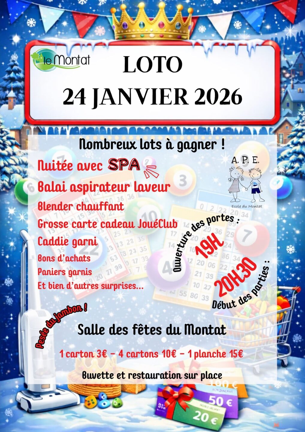 Loto de l'APE de l'école