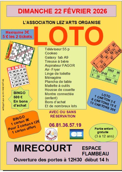 Loto des LEZ'ARTS