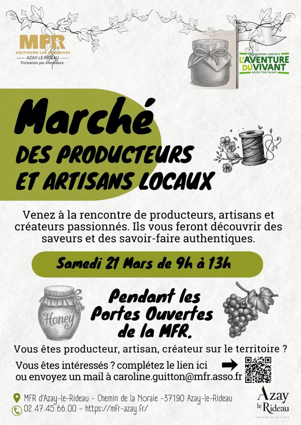 Marché des Producteurs de la MFR d'Azay-le-Rideau