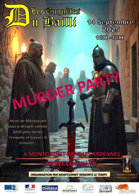 Murder Party meurtre au Mont Cornu Voie de la Magdelaine Montcornet 2026-09-13 Murder Party meurtre au Mont Cornu