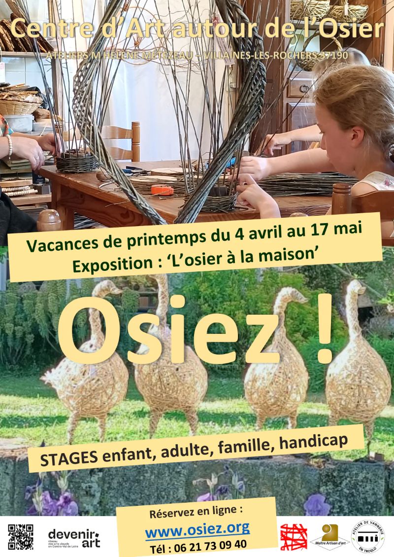 O S I E Z ! ATELIERS OSIER CREATIF à partir de 3 ans