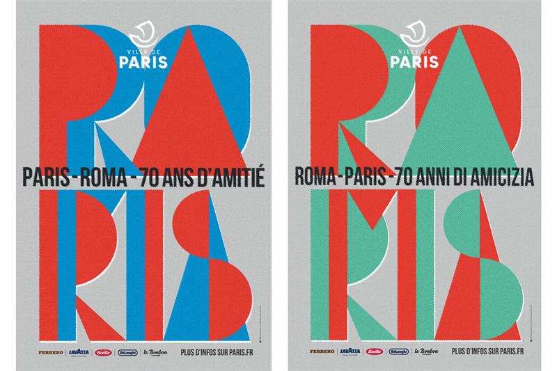 Les deux affiches des 70 ans du jumelage