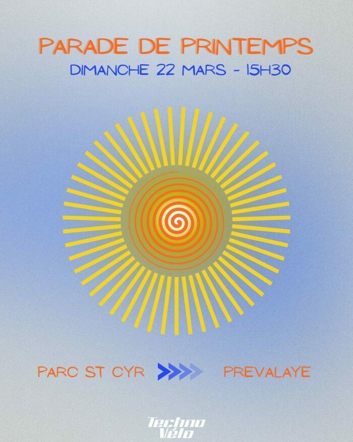 Parade de printemps Techno-Vélo parc Saint-Cyr Rennes