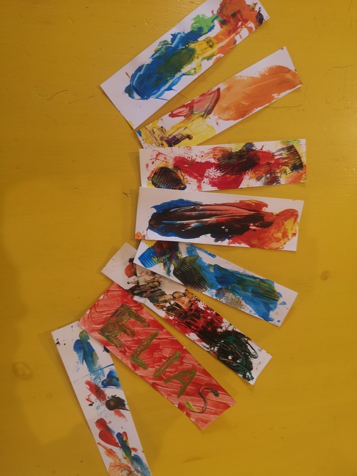 Peinture avec un fer à repasser A l'Abordage - Le Café des Enfants