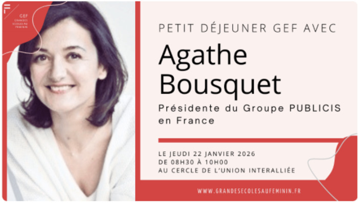 Petit déjeuner GEF avec Agathe Bousquet