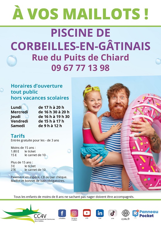 Piscine de Corbeilles horaires d'ouverture