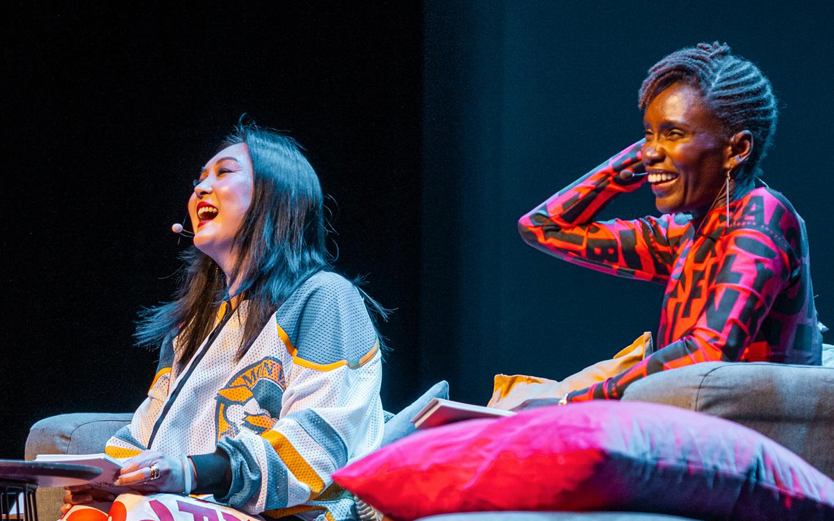 Podcast Kiffe ta race de Rokhaya Diallo et Grace Ly au Festival Everybody ! Le Carreau du Temple Paris