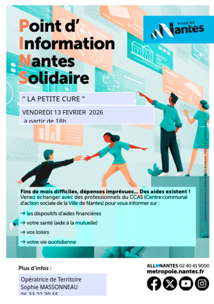 Point d’Information Nantes Solidaire La Petite Cure (café associatif) Point d'Information Nantes Solidaire La Petite Cure (café associatif)
